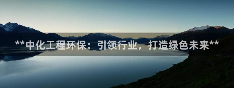 亿万万作者：**中化工程环保：引领行业，打造绿色未来**