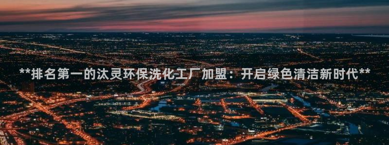 亿万贴吧：**排名第一的汰灵环保洗化工厂加盟：开启绿色清洁新时代**