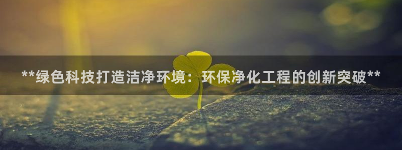 亿万啥意思：**绿色科技打造洁净环境：环保净化工程的创新突破**
