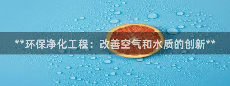 亿万 下载：**环保净化工程：改善空气和水质的创新**