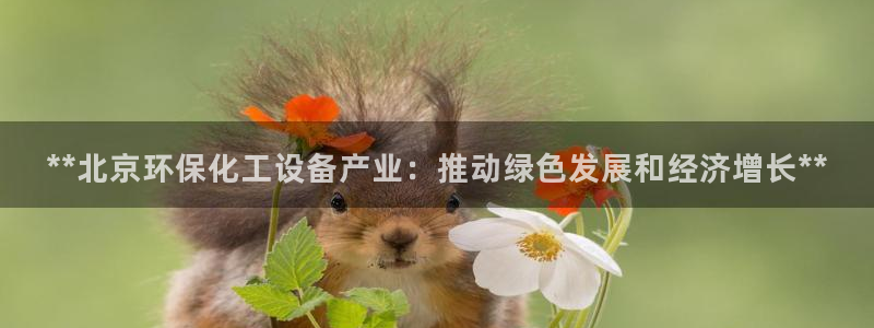 亿万城市手游官网：**北京环保化工设备产业：推动绿色发展和经济增长**