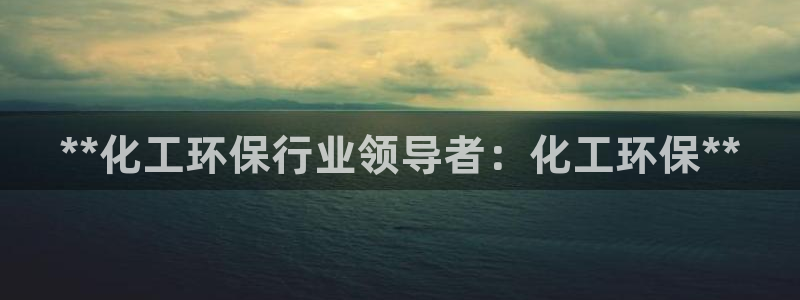 亿万先生官方网站客户端下载安装手机版：**化工环保行业领导者：化工环保**