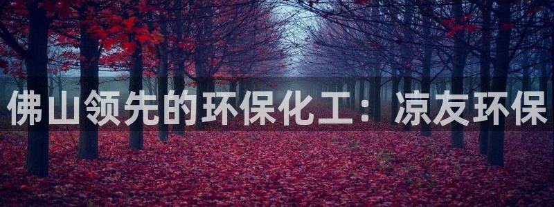 亿万先生下载网址app：佛山领先的环保化工：凉友环保