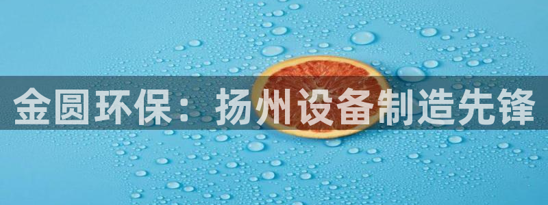 亿万啥意思：金圆环保：扬州设备制造先锋
