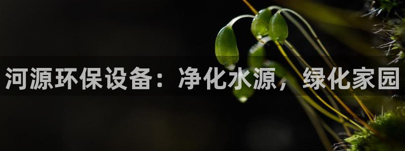 亿万首富手游：河源环保设备：净化水源，绿化家园