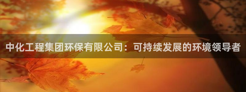 mr8001亿万先生在线存款：中化工程集团环保有限公司：可持续发展的环境领导者