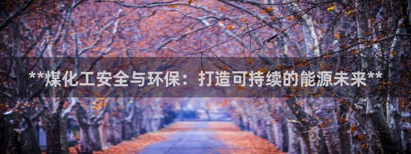 亿万先生手机版入：**煤化工安全与环保：打造可持续的能源未来**