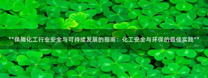 亿万先生客户端官网登录不了：**保障化工行业安全与可持续发展的指南：化工安全与环保的最佳实践**