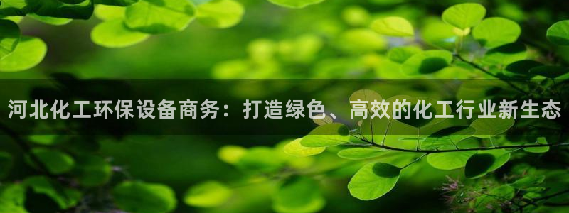 官方网站下载亿万人生：河北化工环保设备商务：打造绿色、高效的化工行业新生态