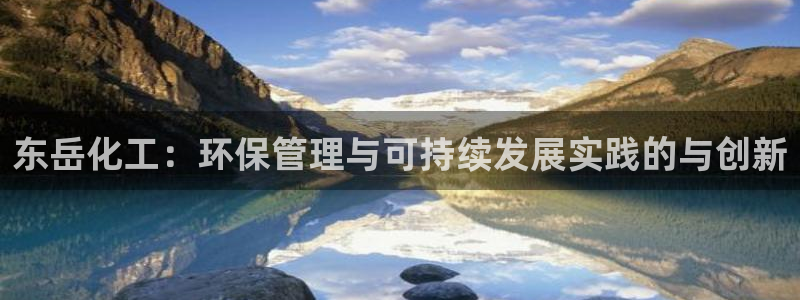 亿万钱包app下载：东岳化工：环保管理与可持续发展实践的与创新