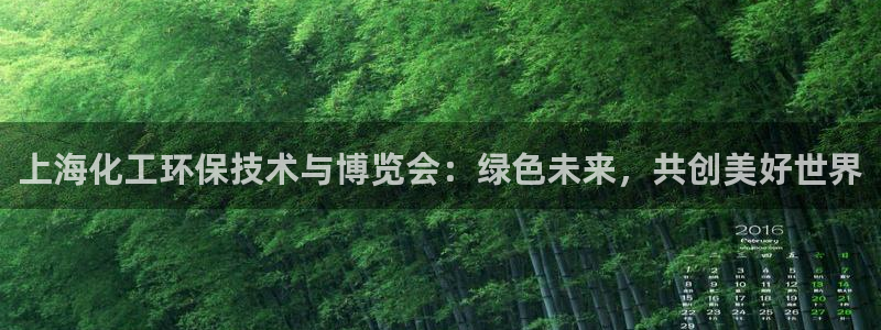 亿万先生官方客服电话：上海化工环保技术与博览会：绿色未来，共创美好世界