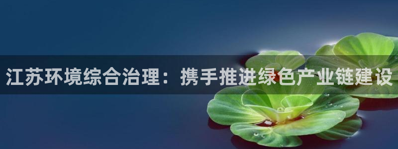 亿万手游平台官网下载：江苏环境综合治理：携手推进绿色产业链建设