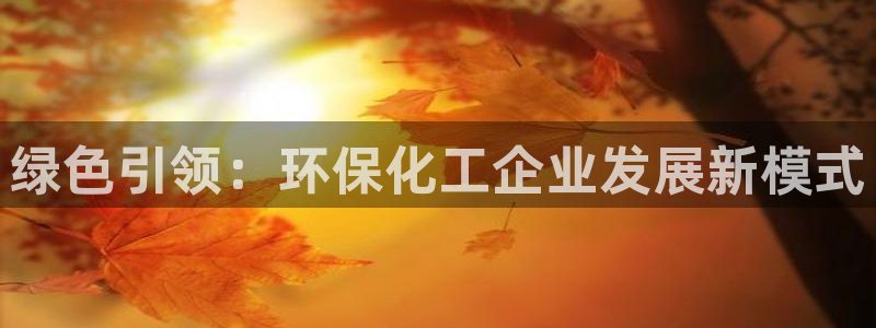 mr001亿万先生：绿色引领：环保化工企业发展新模式